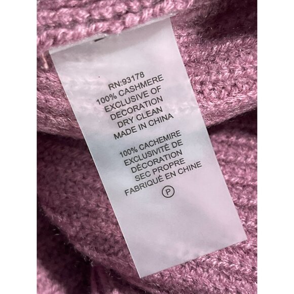 Elie Tahari $395 Rhinestone Ribbed Knit Pink Sweater Medium NWT - Picture 7 of 7